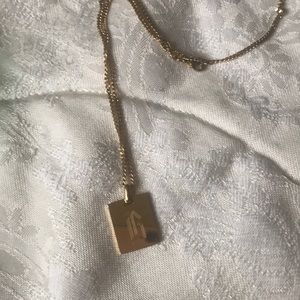 B Initial necklace something Bold and Personal